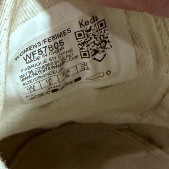 Kate Spade Keds Womens 7.5 Silver Glitter Platform Sneakers Fashion Shoes - Picture 8 of 12